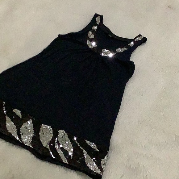 Express black sequins summer dress - Picture 3 of 5